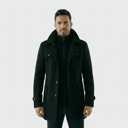 Andrei | Abrigo clásico estilo chaquetón. - AURA