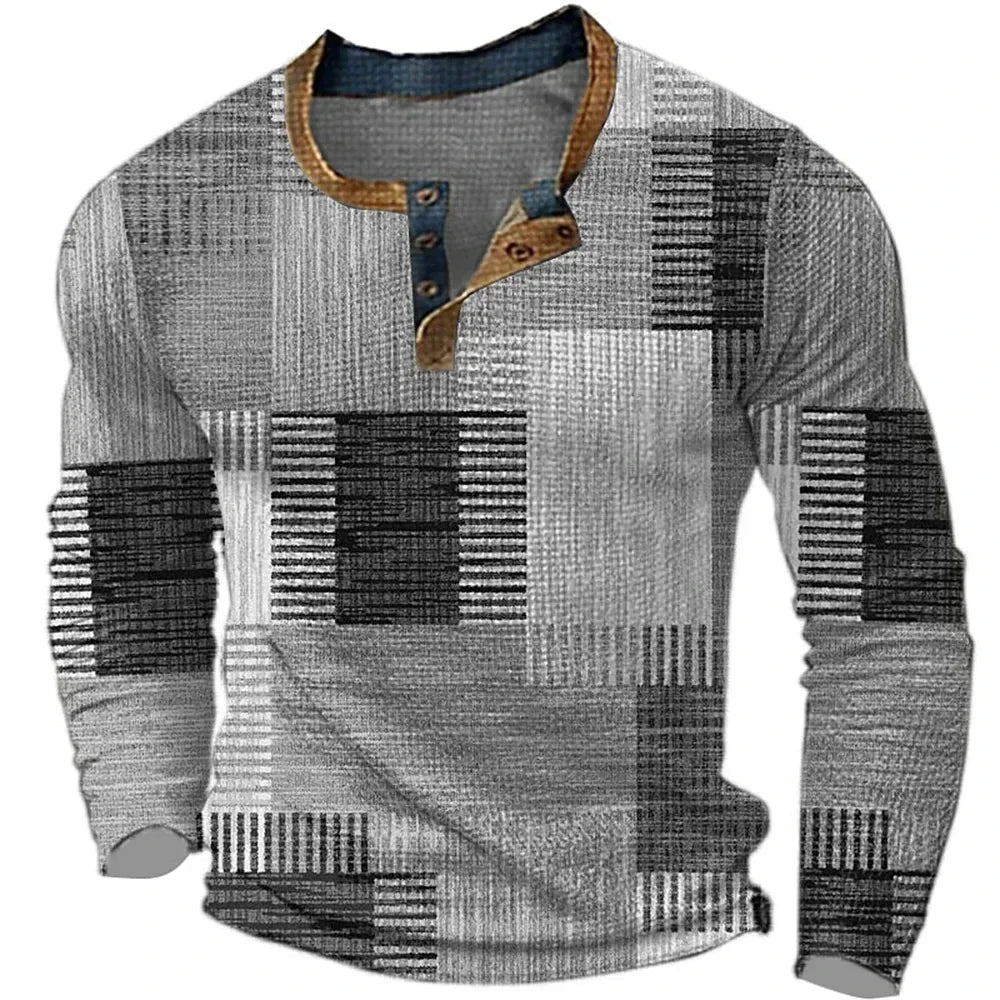 Aura Studio™ | Camisa de colores de manga larga para hombre - AURA