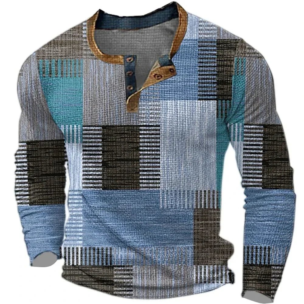 Aura Studio™ | Camisa de colores de manga larga para hombre - AURA