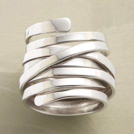 BLISS | Anillo vintage grueso en plata - AURA