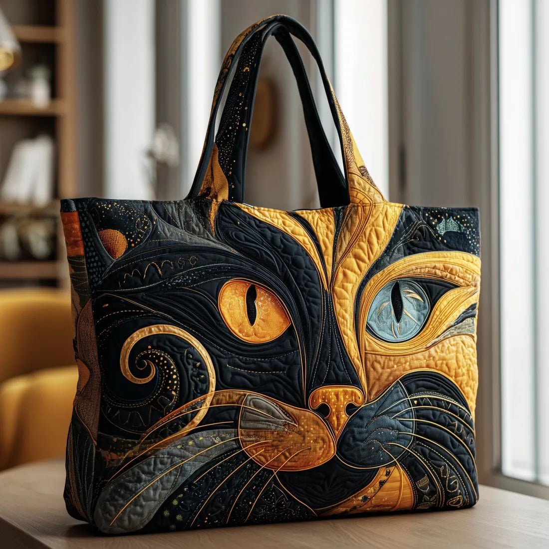 Bolso artesanal Gato místico - AURA