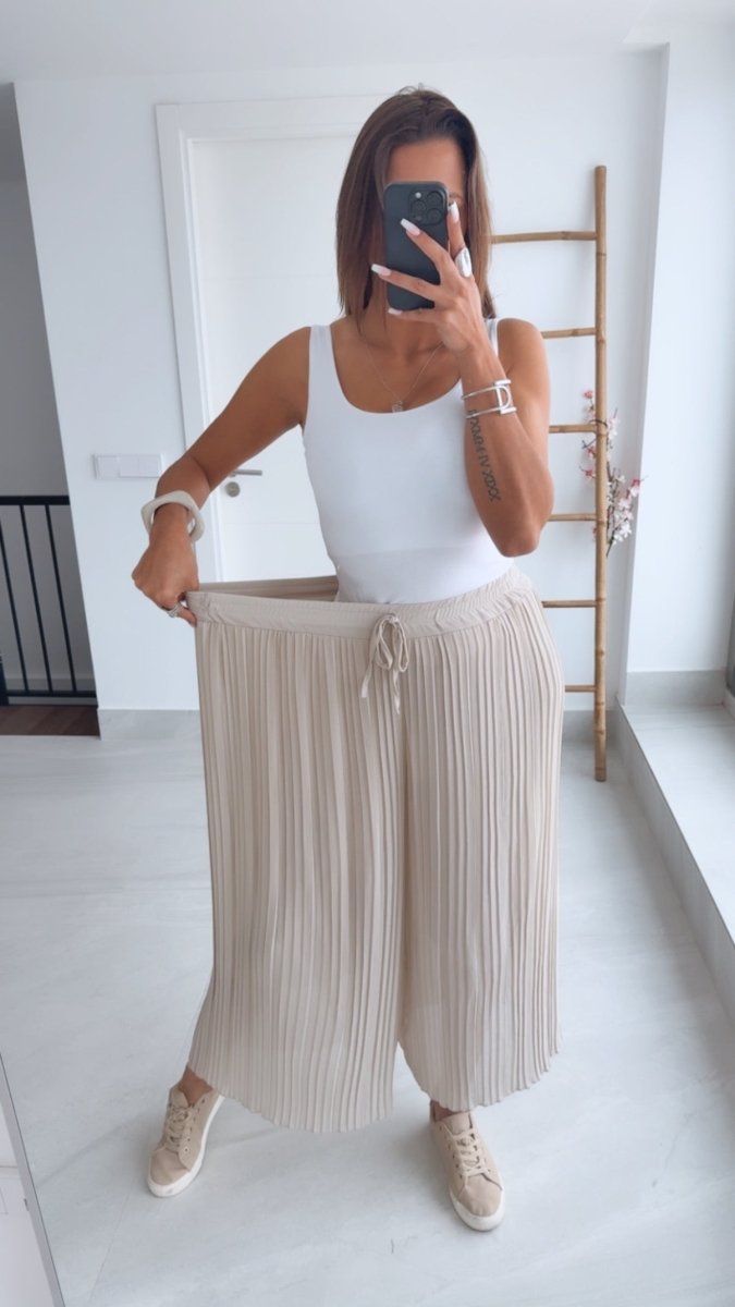 Carla | Pantalón plisado de verano - AURA