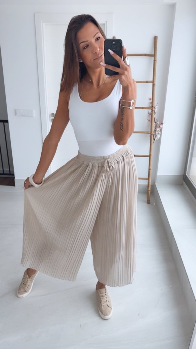 Carla | Pantalón plisado de verano - AURA