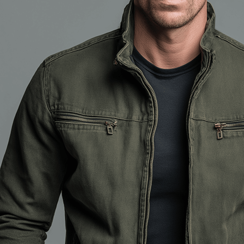Chaqueta Aura Vintage con Cremallera - AURA