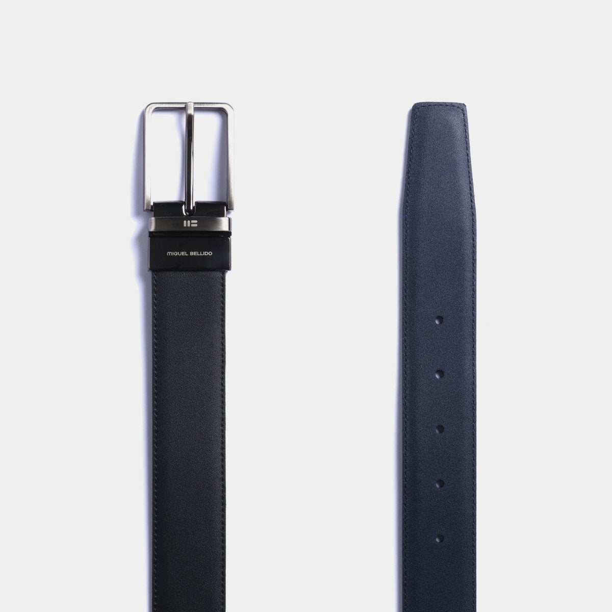 Cinturón reversible en piel de vacuno - AURA