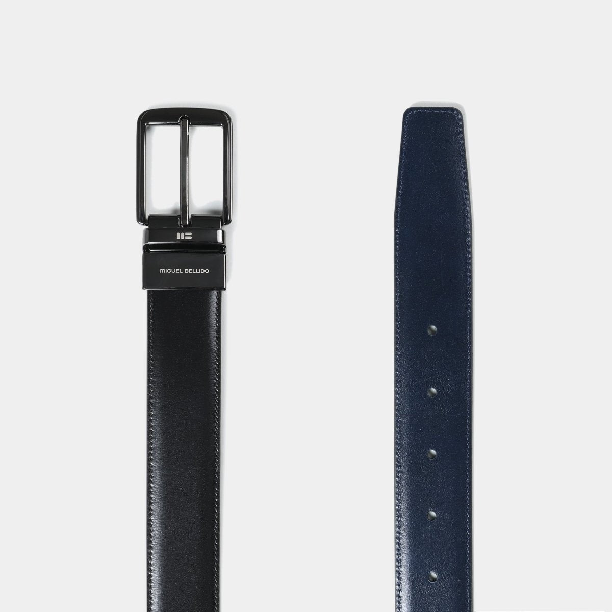 Cinturón reversible en piel de vacuno - AURA