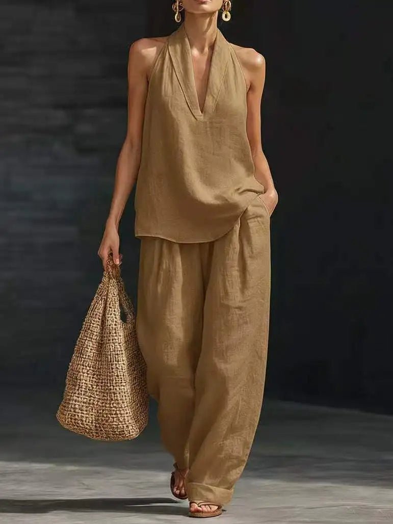 Itzel | Conjunto Casual Sin Mangas - AURA