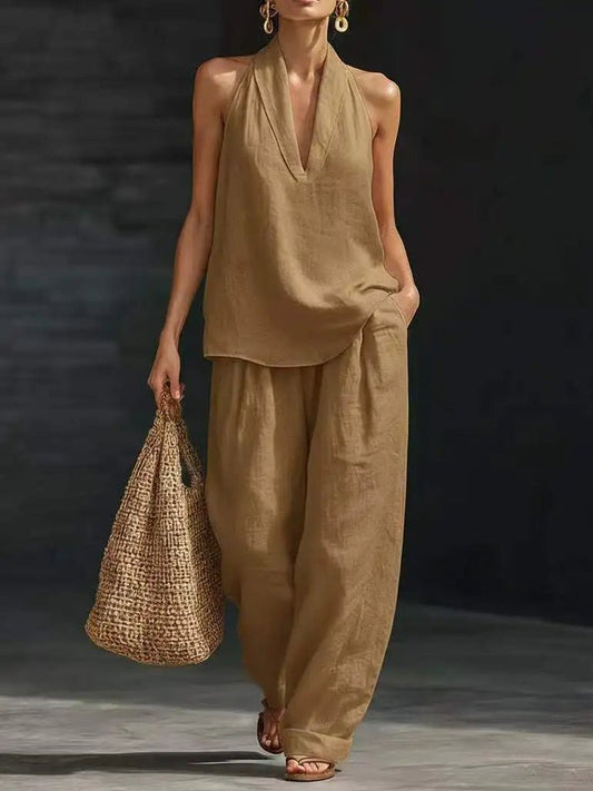 Itzel | Conjunto Casual Sin Mangas - AURA