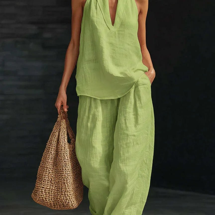 Itzel | Conjunto Casual Sin Mangas - AURA