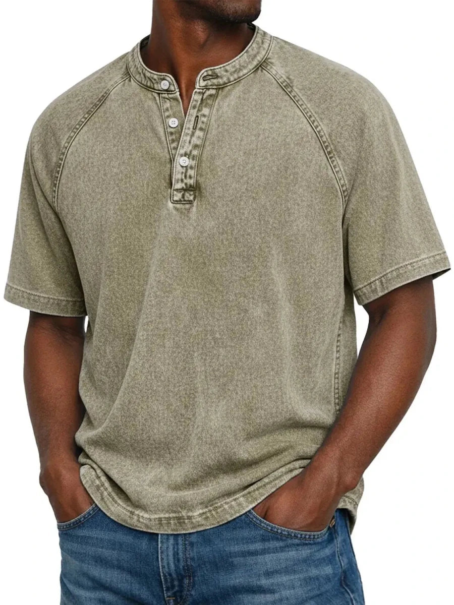 Leblanc™ | Chemise vintage boutonnée pour homme - AURA