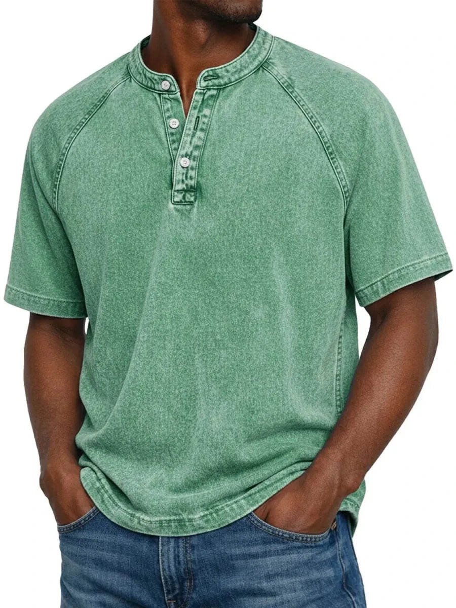 Leblanc™ | Chemise vintage boutonnée pour homme - AURA