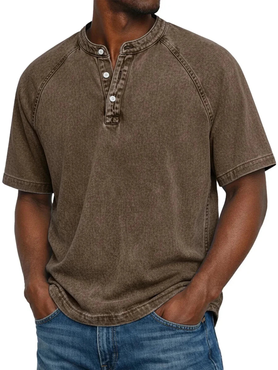 Leblanc™ | Chemise vintage boutonnée pour homme - AURA