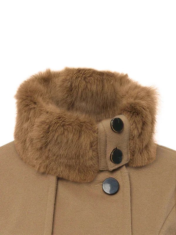 Naia | Abrigo De Invierno A Medida Con Cuello De Piel - AURA
