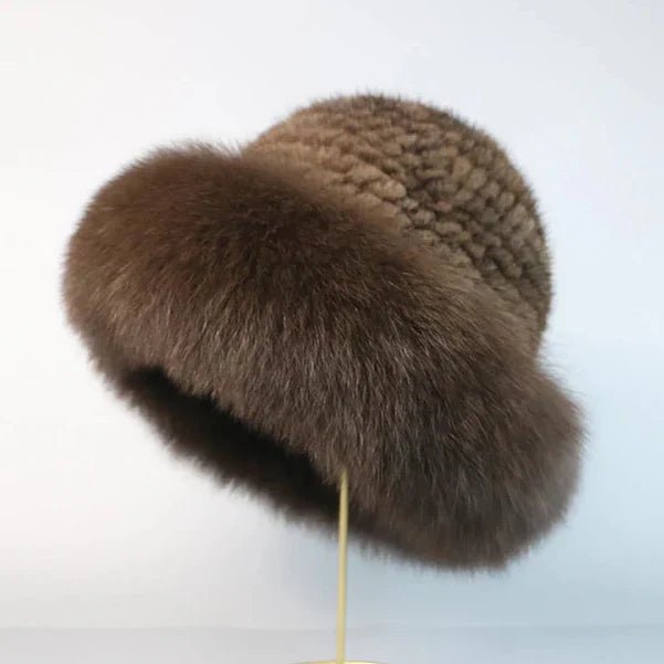 Nivara - Elegante Sombrero Fabricado Con Piel De Visón Natural - AURA