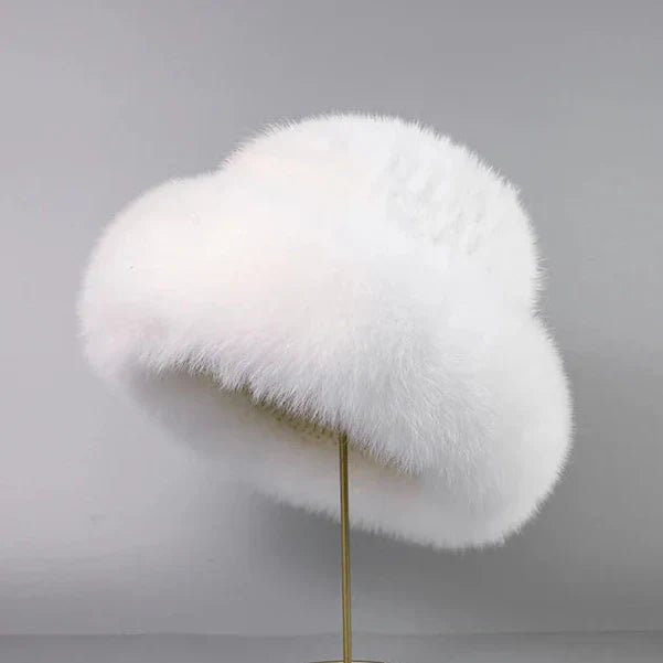 Nivara - Elegante Sombrero Fabricado Con Piel De Visón Natural - AURA