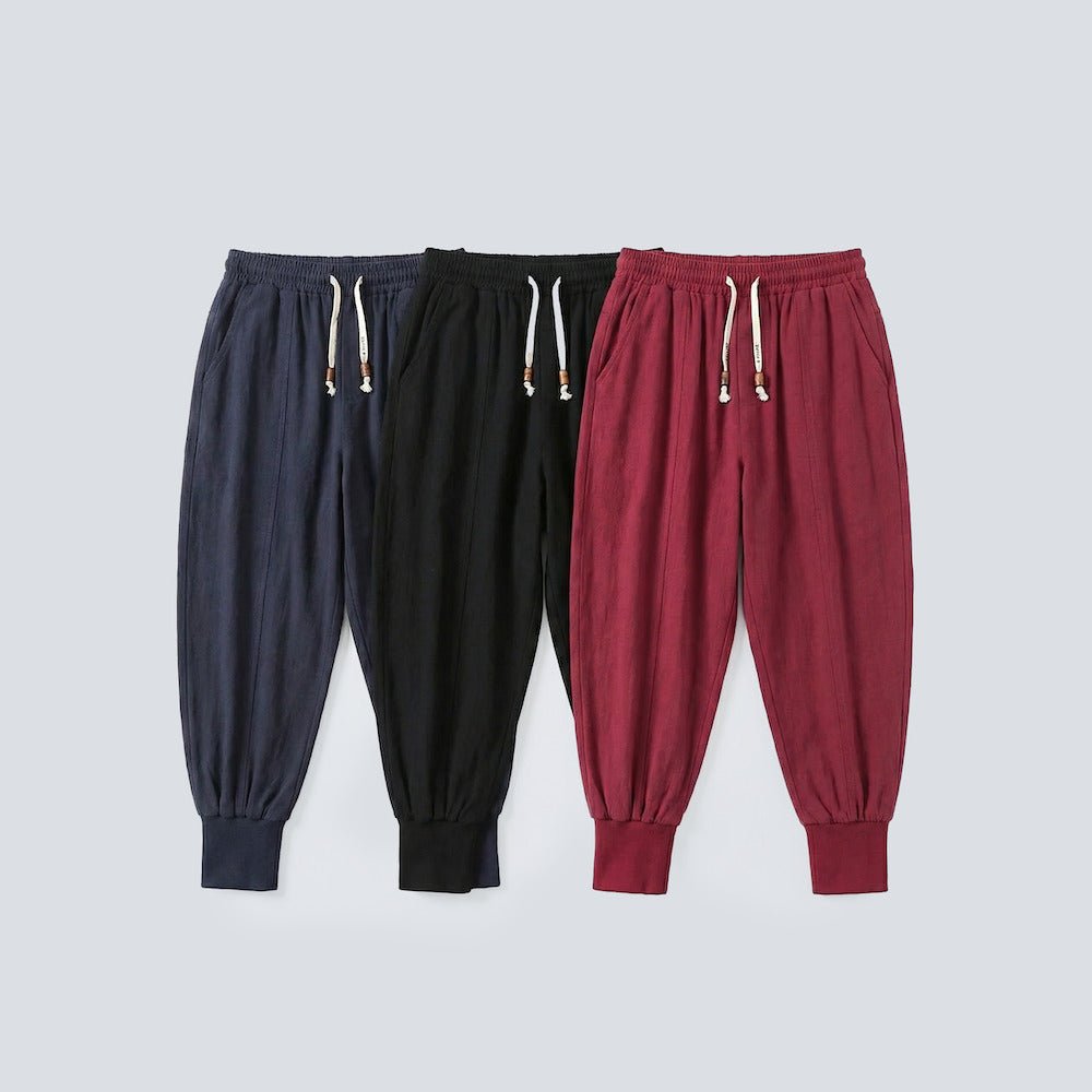 Pack de 3 x Tokyo - Pantalon harem confort en coton - AURA