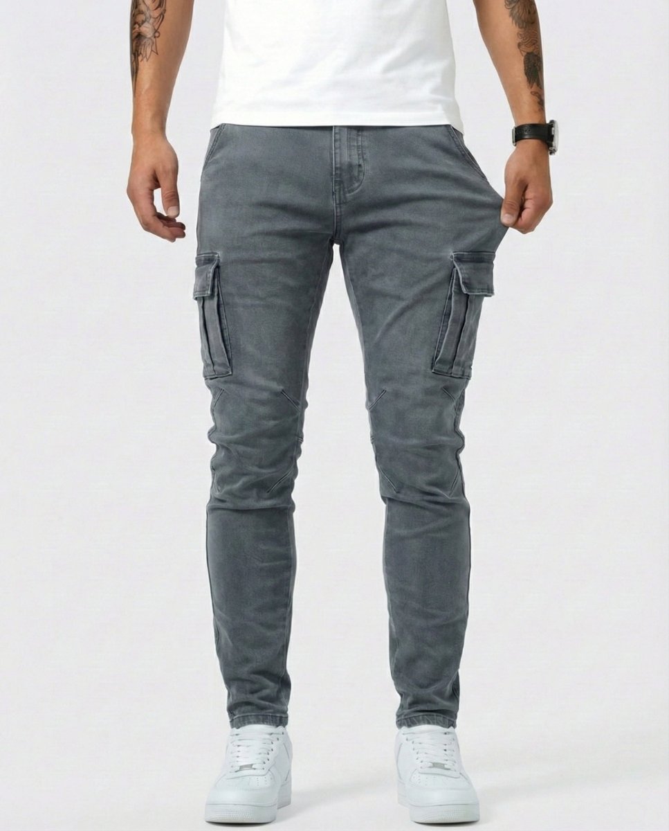 Pantalón Cargo Marino Elástico - AURA