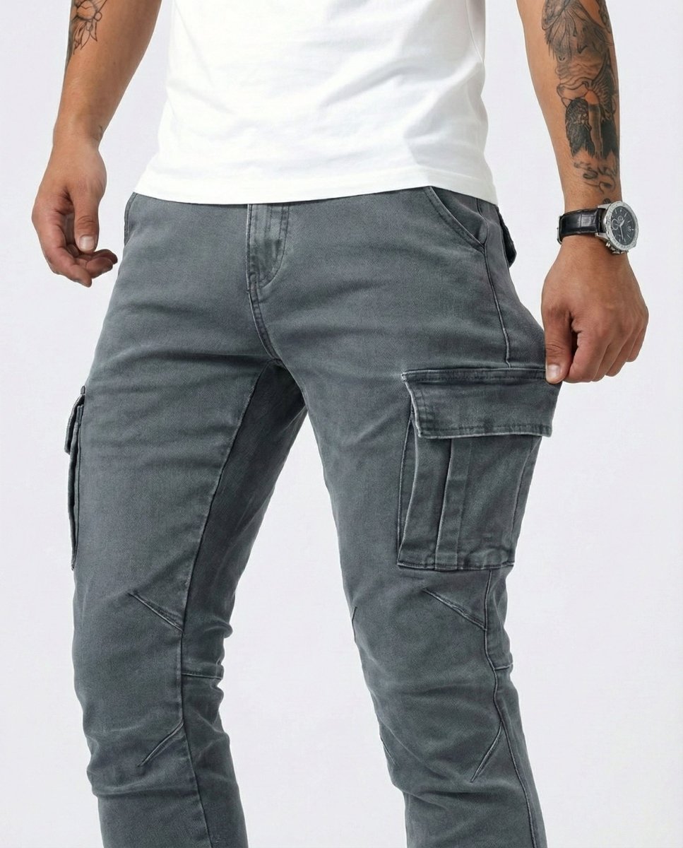 Pantalón Cargo Marino Elástico - AURA