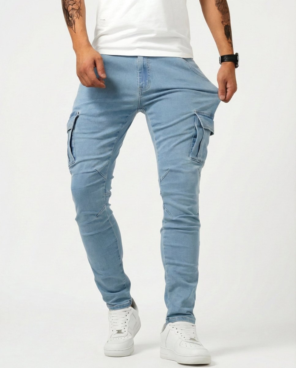 Pantalón Cargo Marino Elástico - AURA