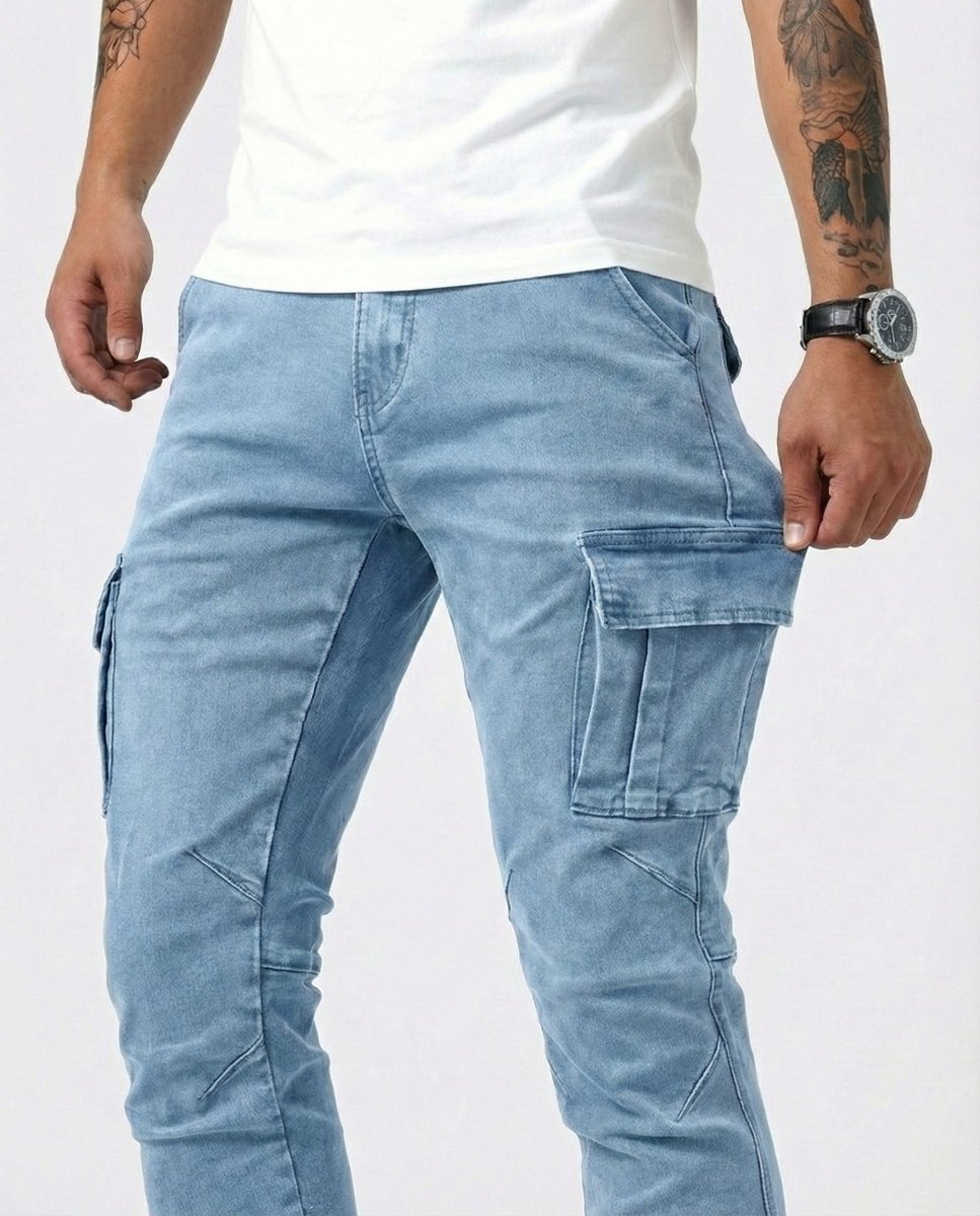 Pantalón Cargo Marino Elástico - AURA