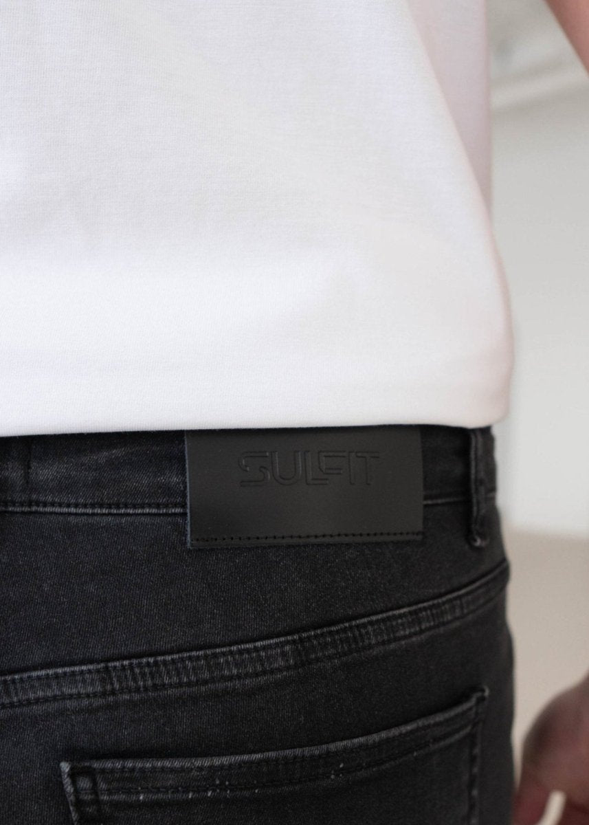 Slim Comfort Jeans In Charcoal - AURA