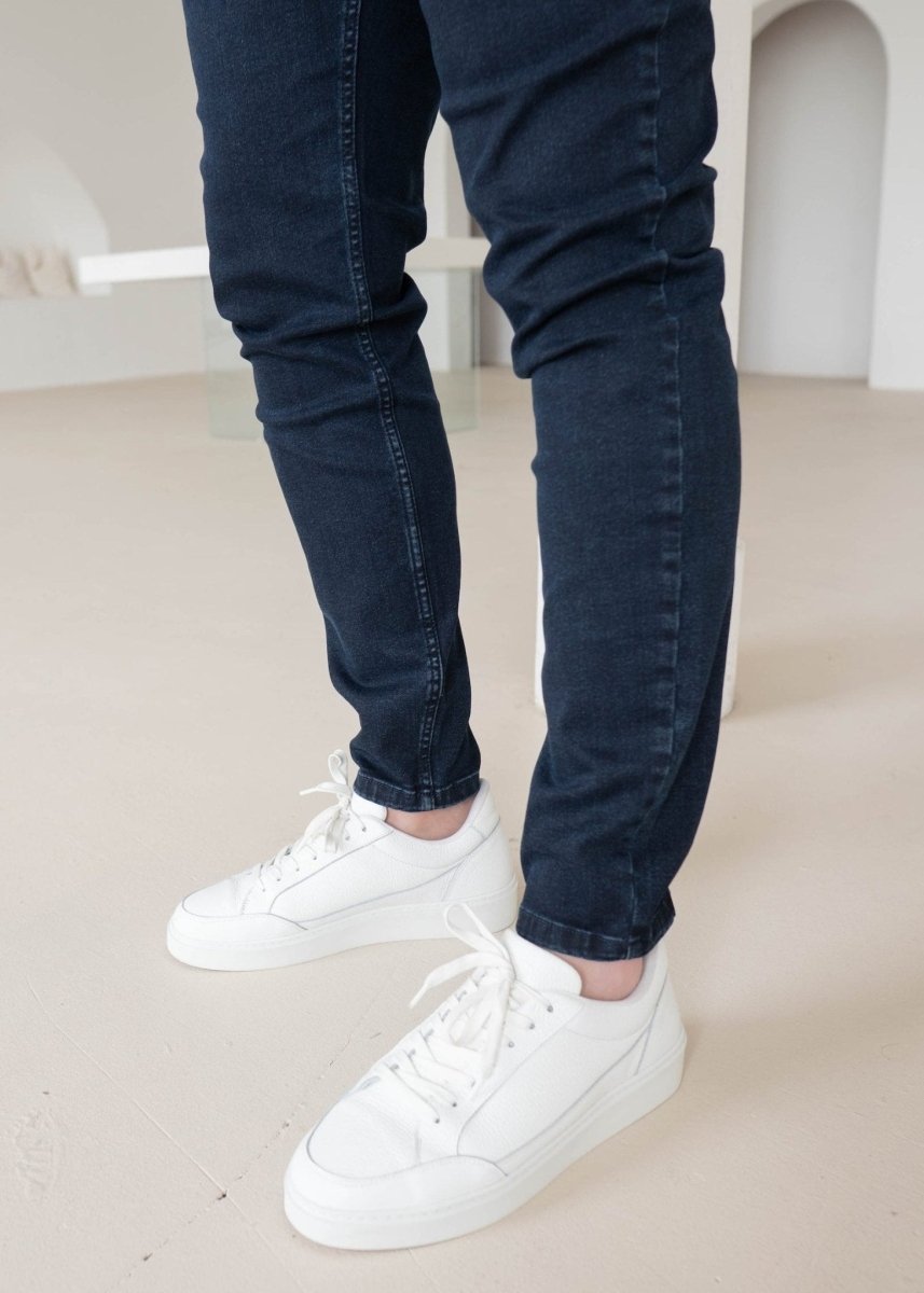 Slim Comfort Jeans In Full Navy - AURA