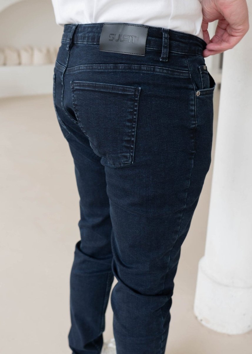 Slim Comfort Jeans In Full Navy - AURA