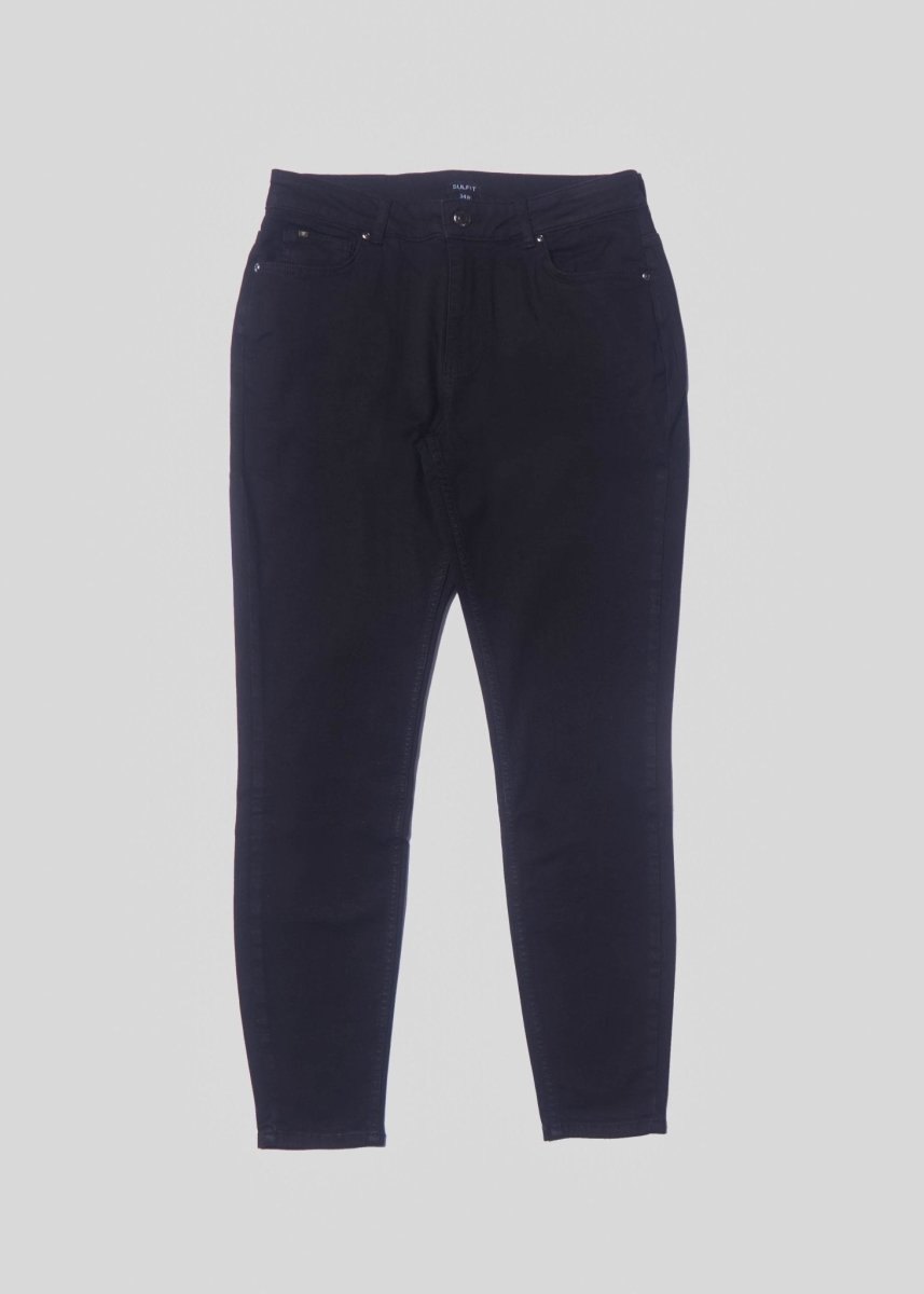 Slim Comfort Jeans In Jet Black - AURA