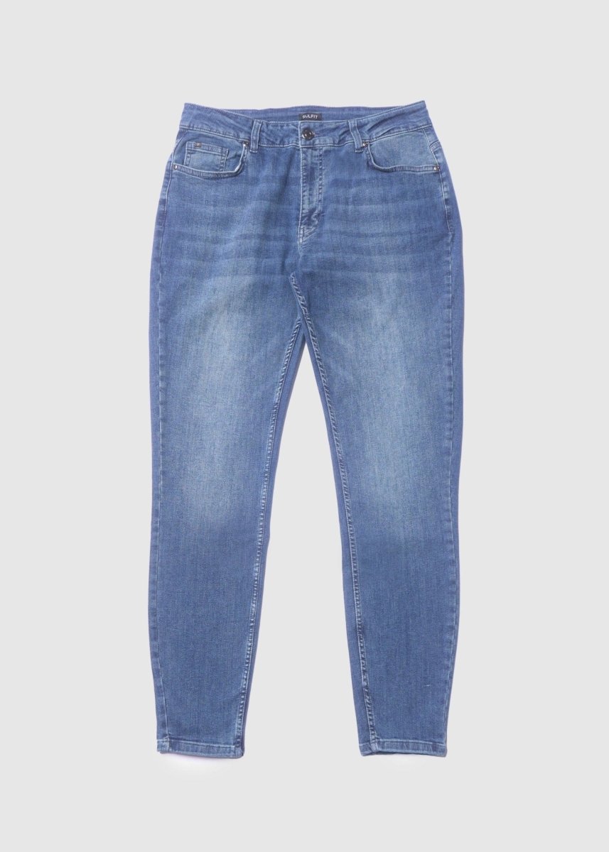 Slim Comfort Jeans In Stone Light Blue - AURA