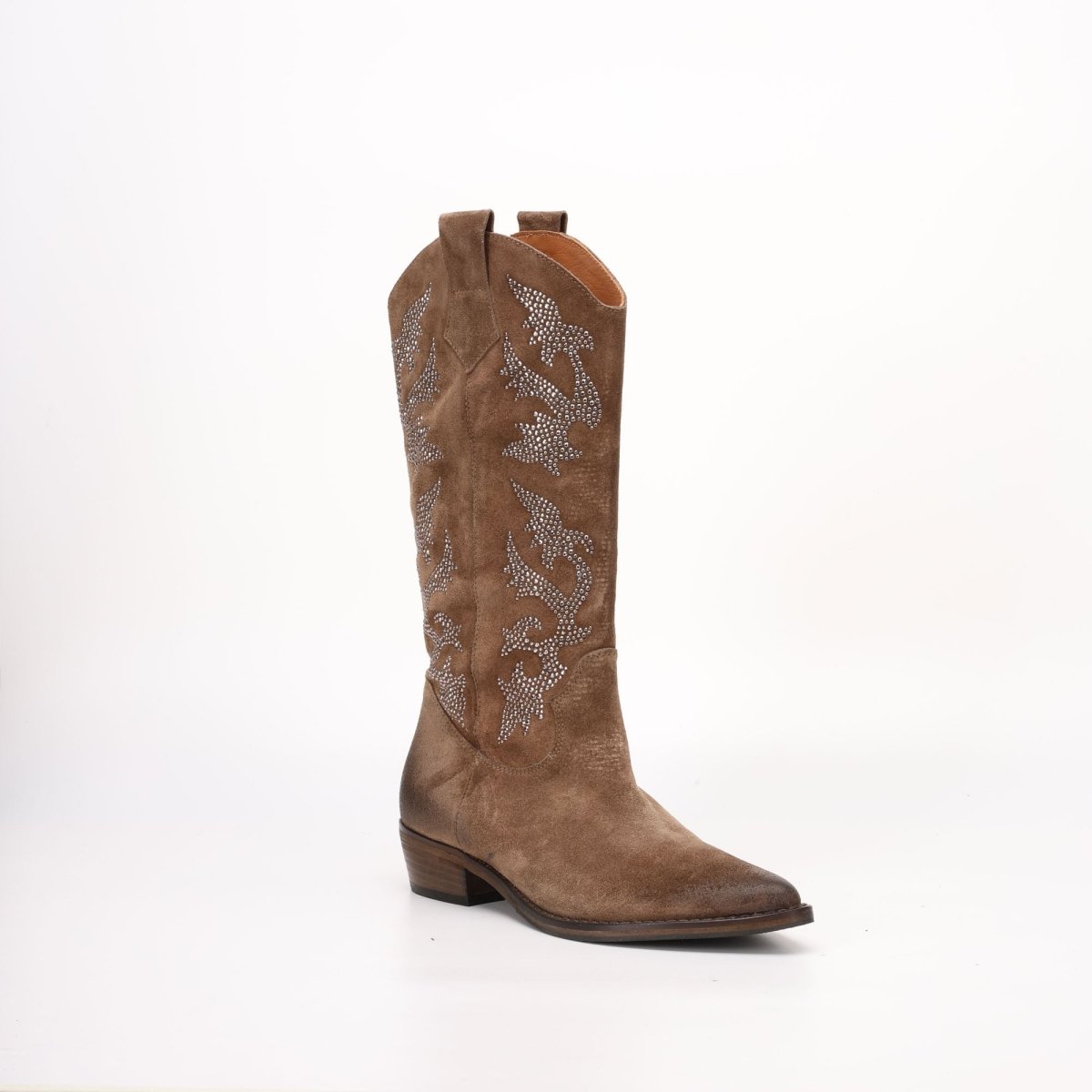 Stivale alto Texano in Camoscio Rebecca Marrone - AURA