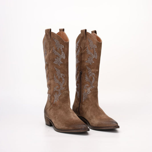 Stivale alto Texano in Camoscio Rebecca Marrone - AURA