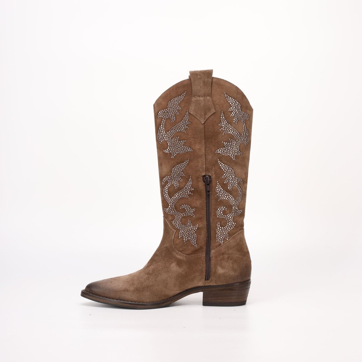 Stivale alto Texano in Camoscio Rebecca Marrone - AURA