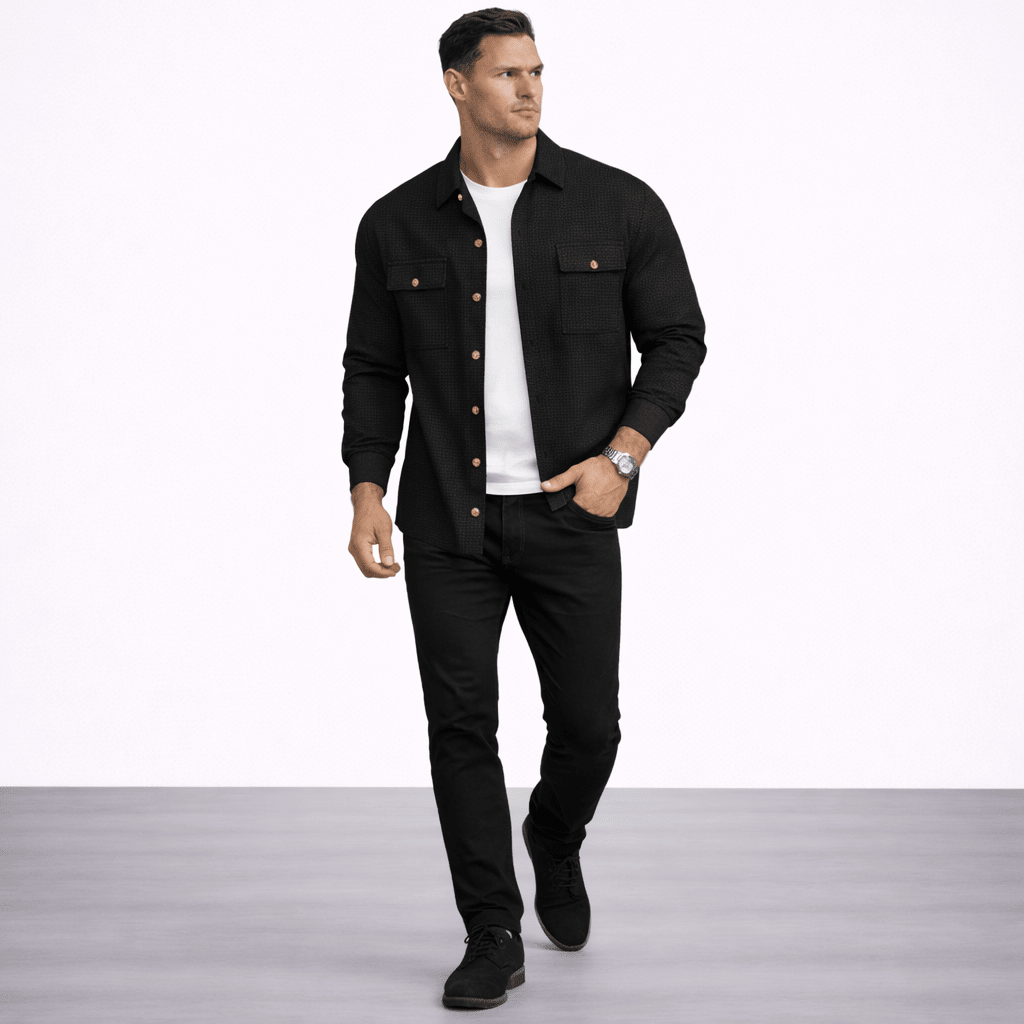 SveaKurd – Camisa de hombre en pana suave - AURA