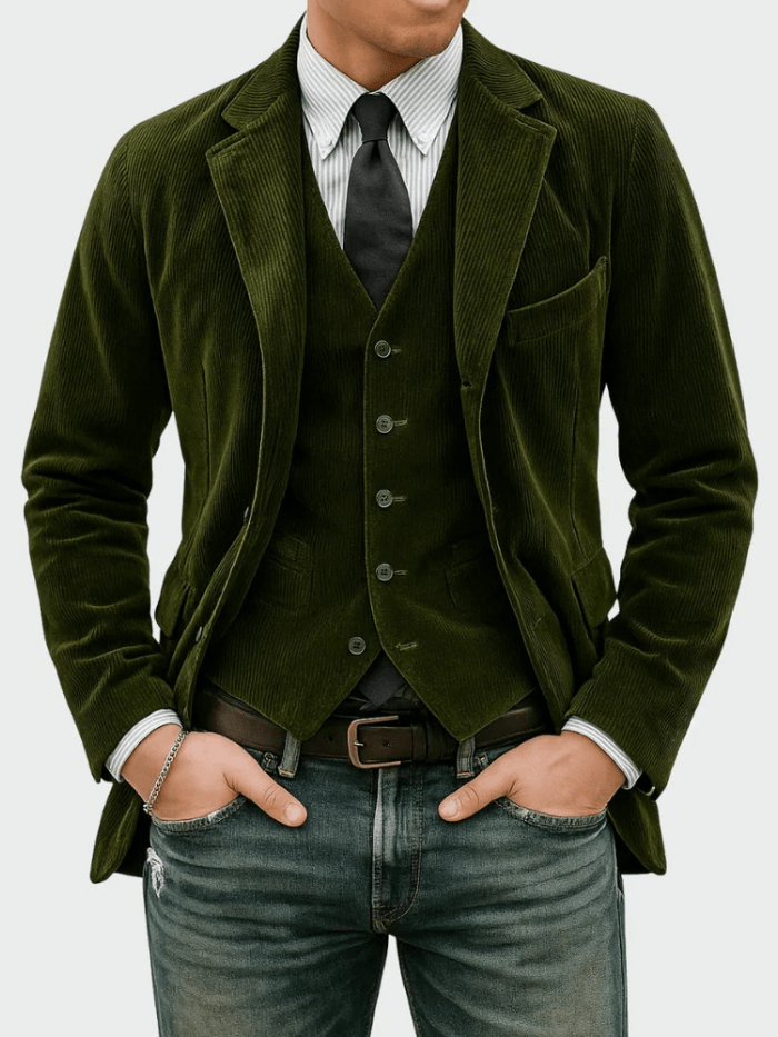 Tommy™ | Conjunto de 2 piezas: blazer y chaleco - AURA