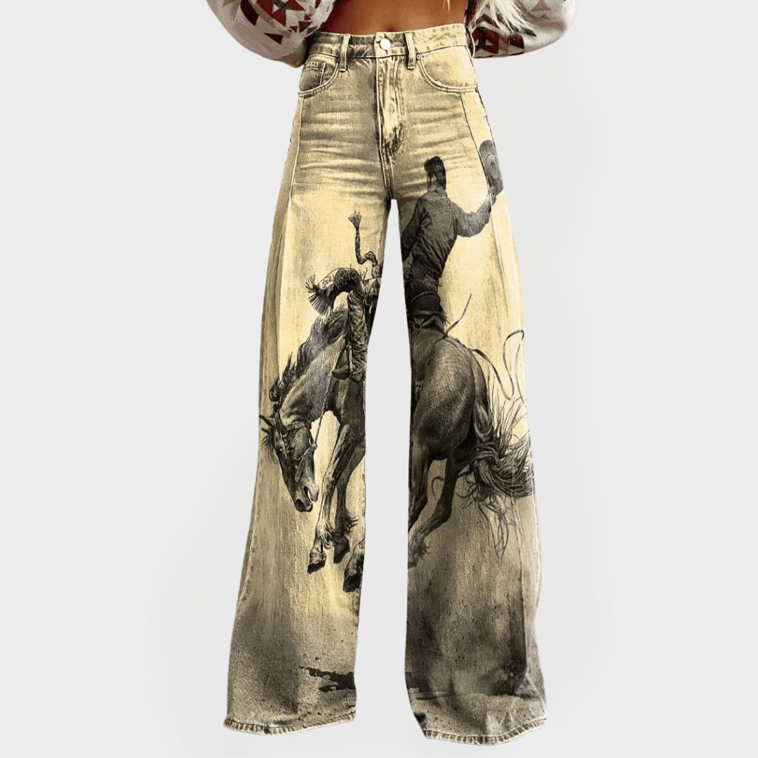 Vaqueros cómodos de corte ancho y estilo desenfadado - AURA
