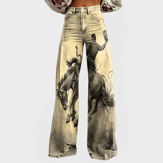 Vaqueros cómodos de corte ancho y estilo desenfadado - AURA