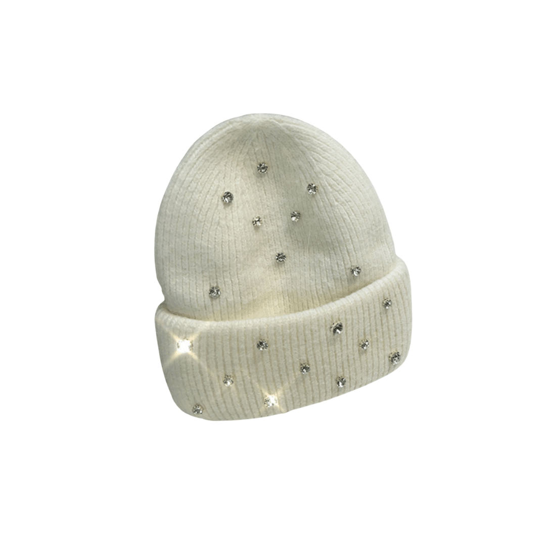 VYBES Rhinestone Beanie - AURA