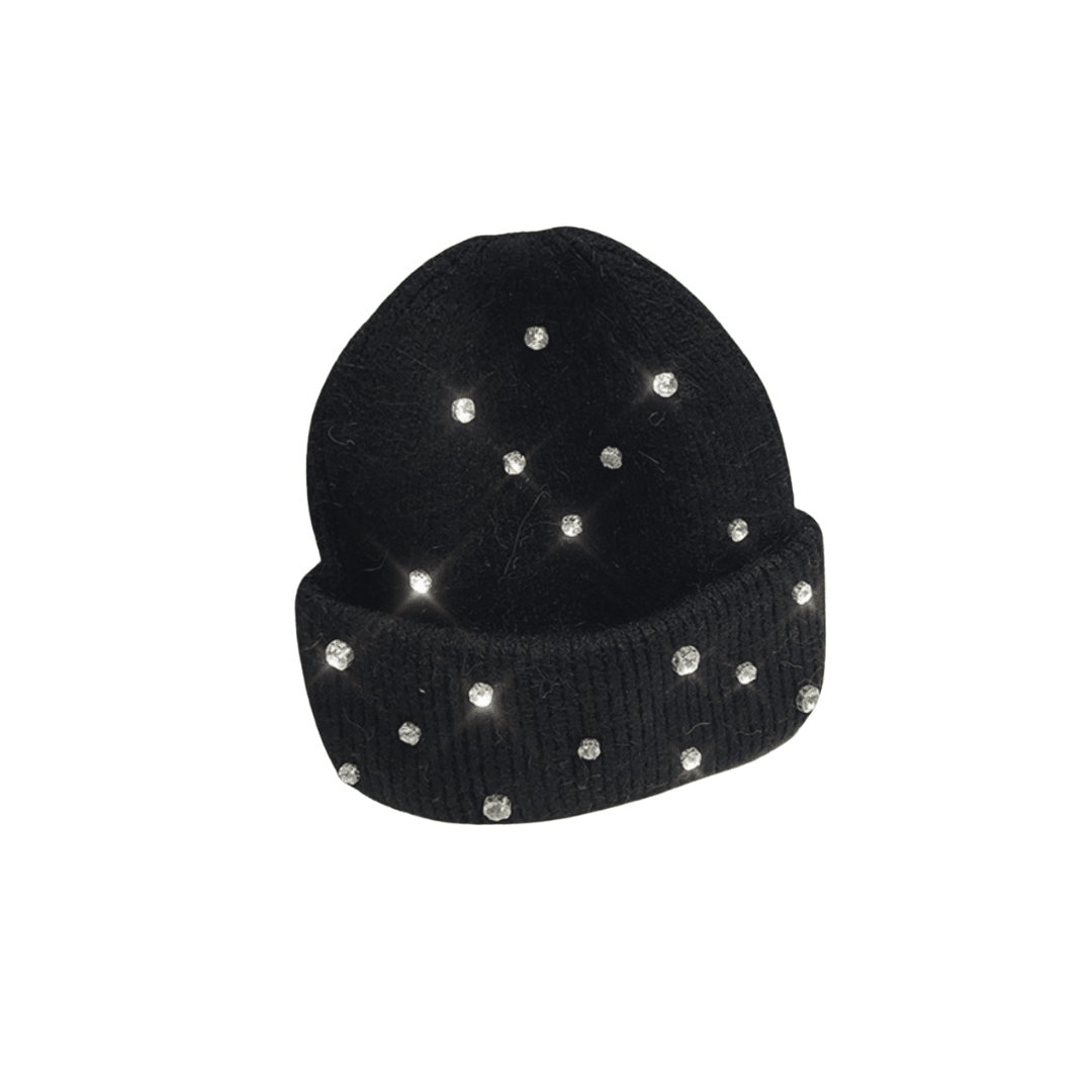 VYBES Rhinestone Beanie - AURA