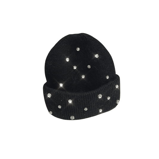 VYBES Rhinestone Beanie - AURA
