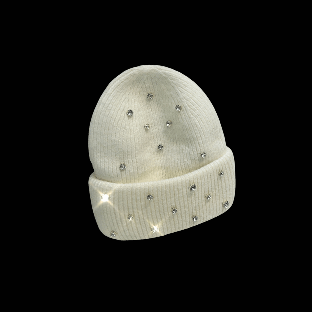 VYBES Rhinestone Beanie - AURA