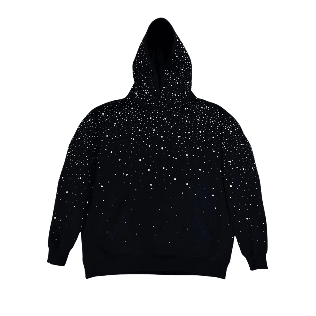 VYBES Rhinestone Galaxy Hoodie - AURA