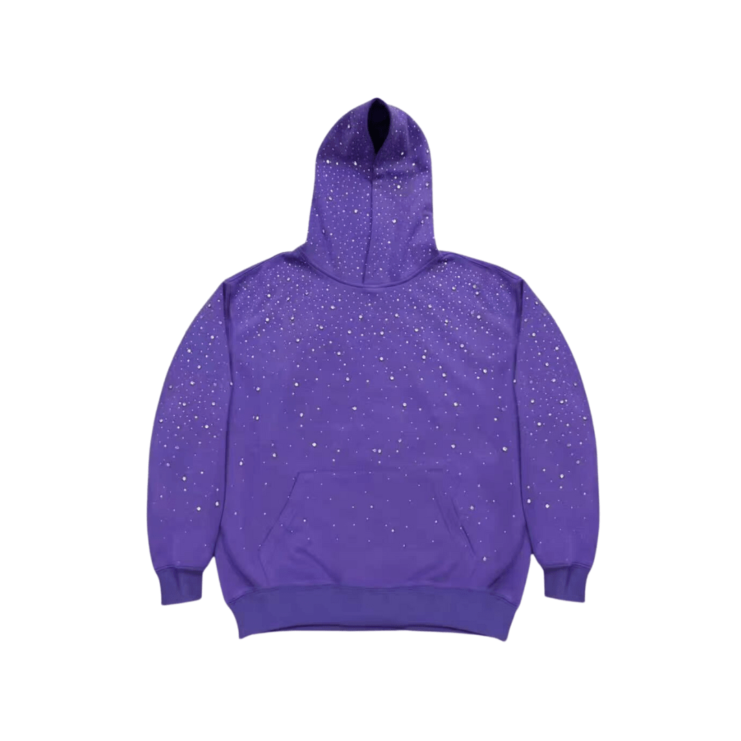 VYBES Rhinestone Galaxy Hoodie - AURA