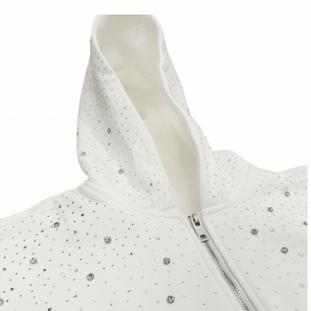 VYBES Rhinestone Galaxy Zip Up - AURA