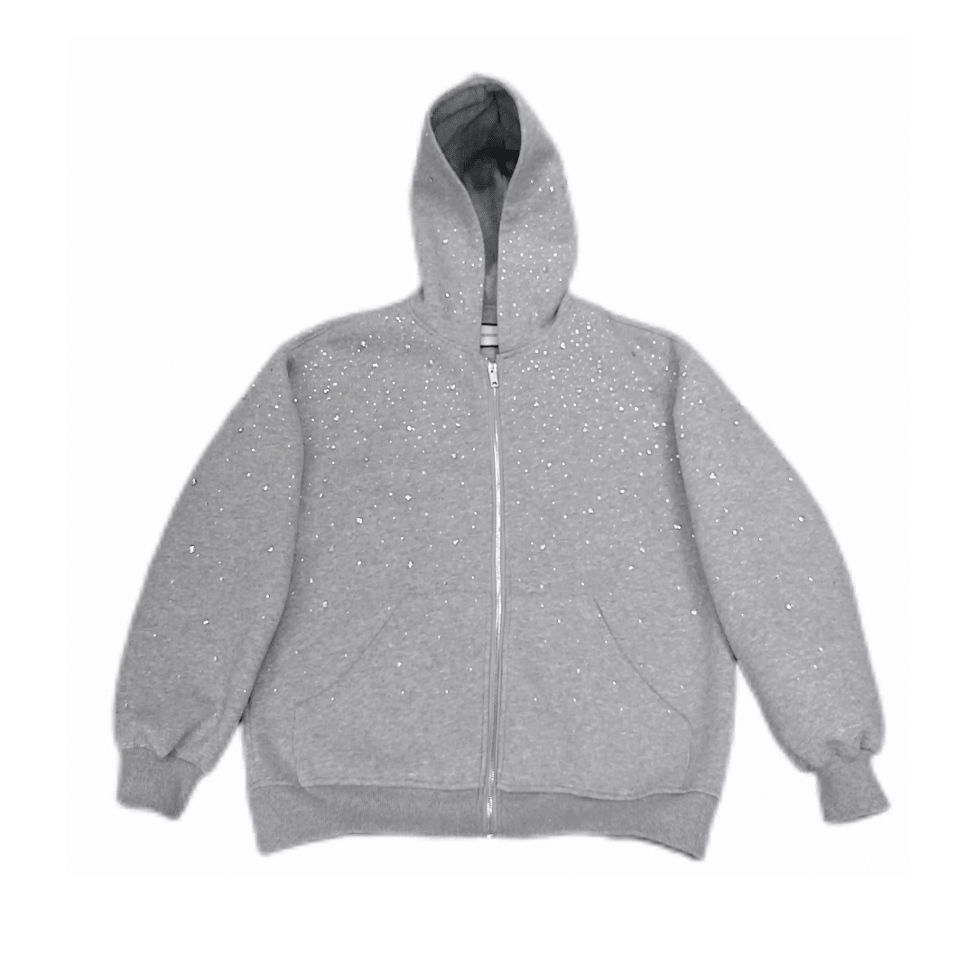 VYBES Rhinestone Galaxy Zip Up - AURA