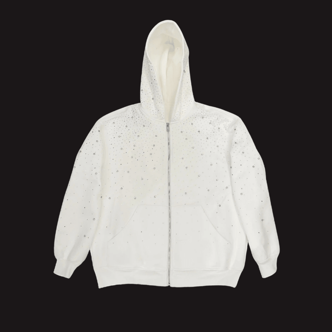 VYBES Rhinestone Galaxy Zip Up - AURA